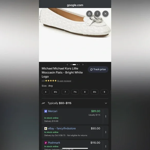 Michael Kors Vintage Lily Moccasins - Picture 8 of 8